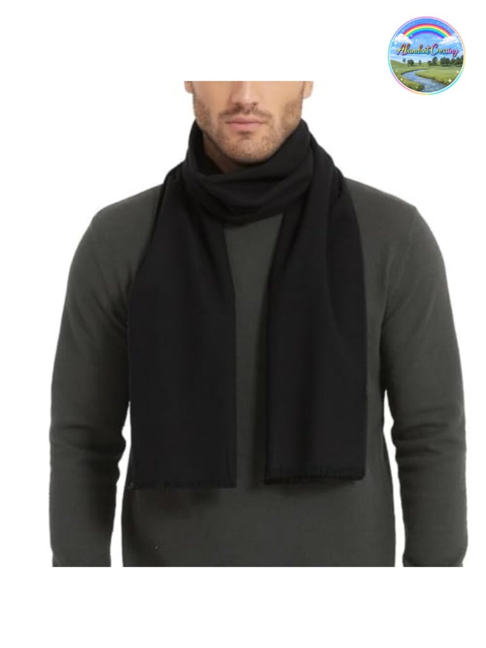 Men's Winter Silk Scarf - Luxuriously Soft & Warm, 100% Mulberry Silk